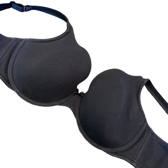 CACIQUE Lightly Lined Black T Shirt Bra 40DD - Picture 2 of 7